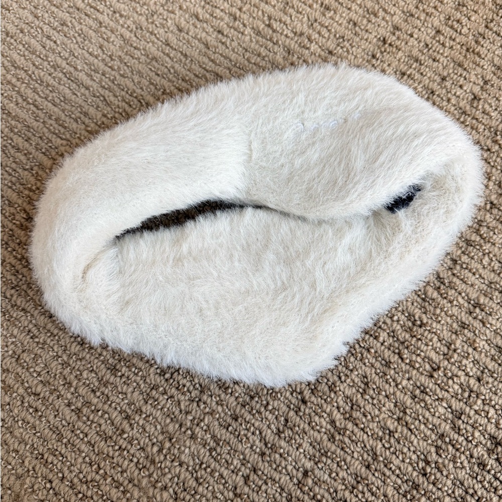 Jacquemus Cream Furry Headband